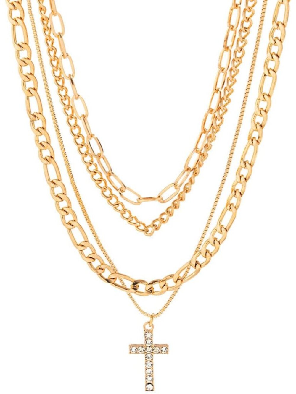 Layered Gold Necklaces for Women Chunky Gold Necklace for Women Trendy Dainty Ch